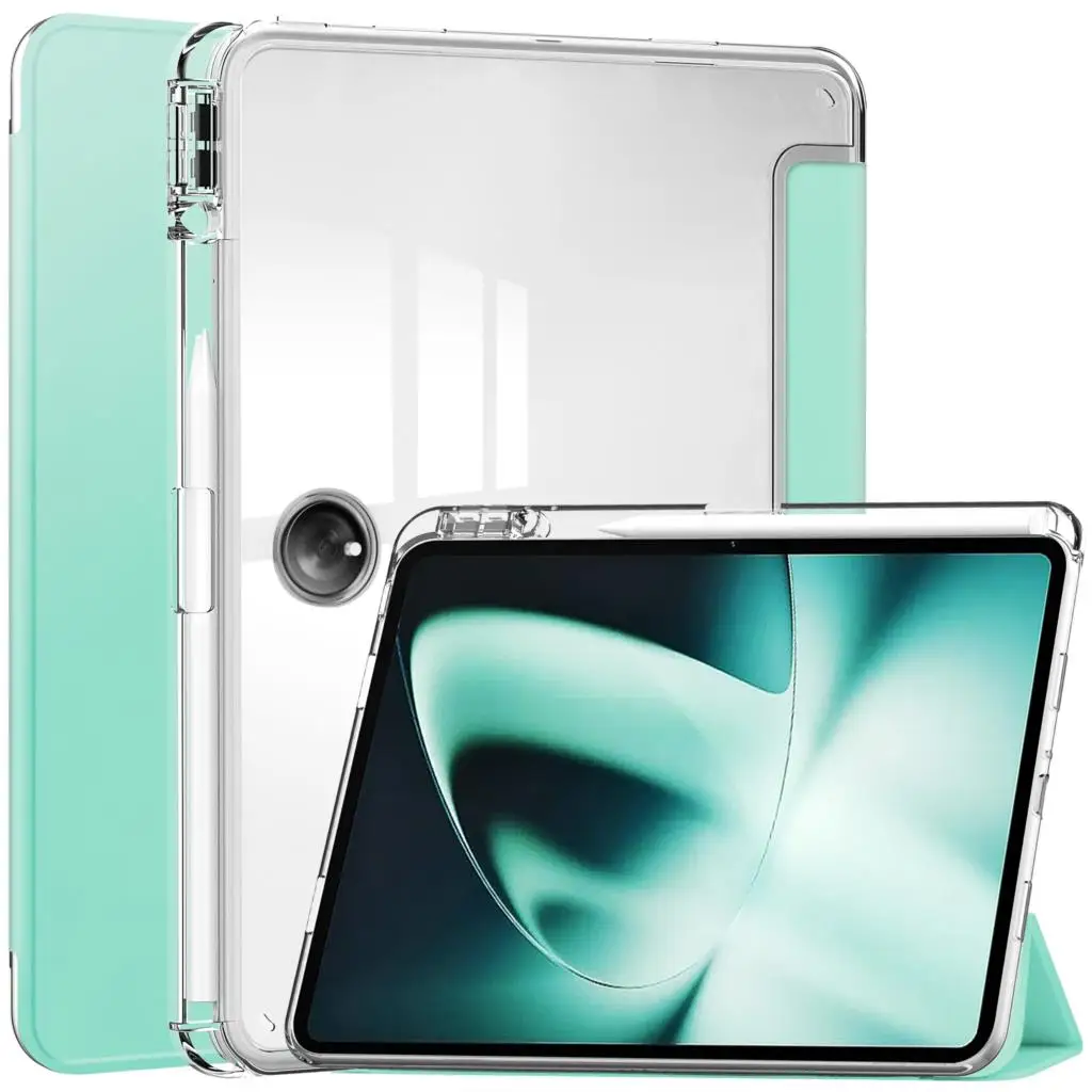 

Stand Case For OnePlus Pad 2023 11.61 Inch Pen Holder Shockproof Clear Back Shell With Atuo Sleep And Wake Function Cover Funda