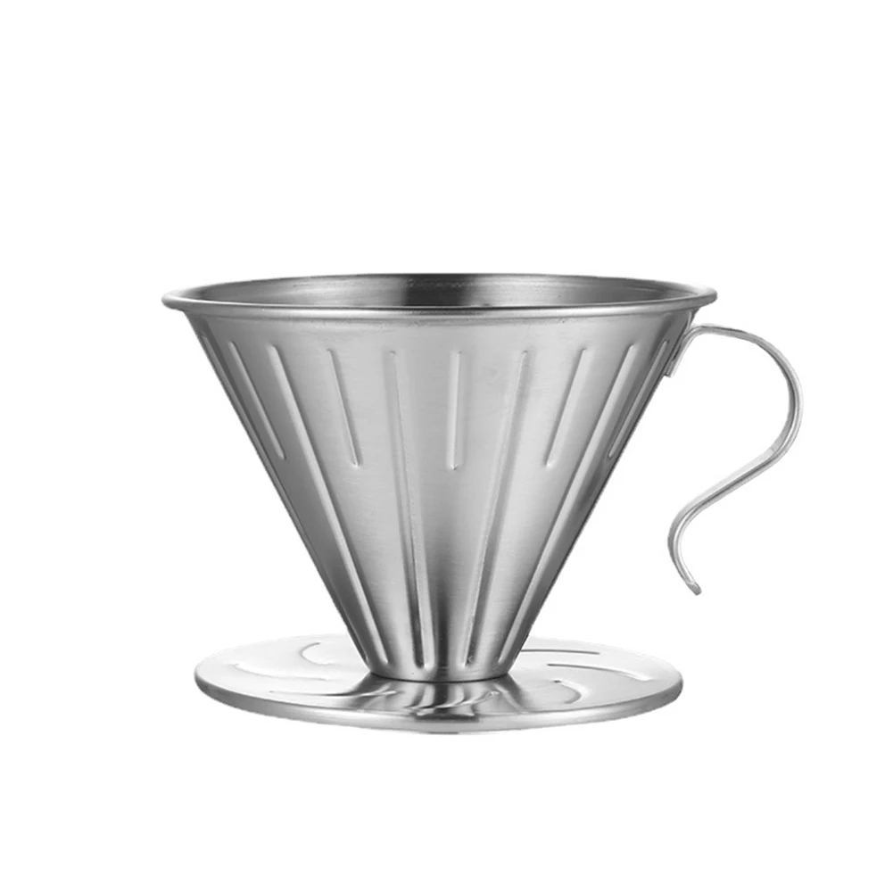 Stainless Steel Pour Over Coffee Dripper Cone Filter Stand Quick and Smooth Filtering No Coffee Powder in Your Mug
Stainless Steel Pour Over Coffee Dripper Cone Filter Stand Quick and Smooth Filtering No Coffee Powder in Your Mug