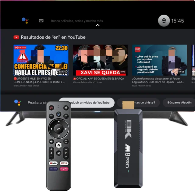 HaaYot-Smart TV Stick, Android 13, Set Top OS, 8K, HDR10 +, 2.4G, 5.8G, Google Prometting, NETFLIX Network Media First 2