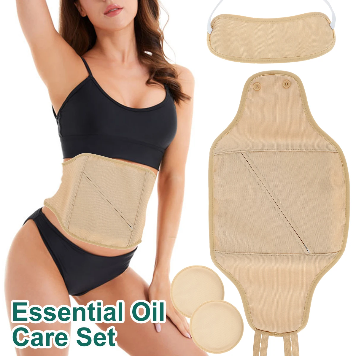 2/3Pcs Neck Waist Oil Pack Set Washable Reusable Essential Oil Wrap Mess-Free Oil Pack Wrap with Adjustable Elastic Strap
2/3Pcs Neck Waist Oil Pack Set Washable Reusable Essential Oil Wrap Mess-Free Oil Pack Wrap with Adjustable Elastic Strap