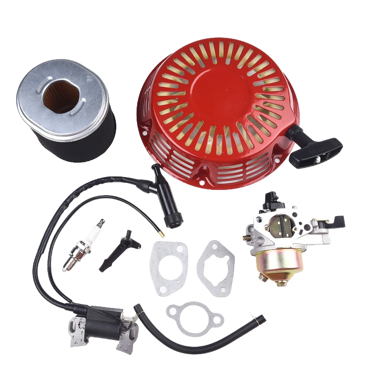 Lawn Mower Parts Recoil Ignition Coil Carburetor Kit Garden Tool 1 Set Accessories Replacement Spare Parts With Gaskets
Lawn Mower Parts Recoil Ignition Coil Carburetor Kit Garden Tool 1 Set Accessories Replacement Spare Parts With Gaskets