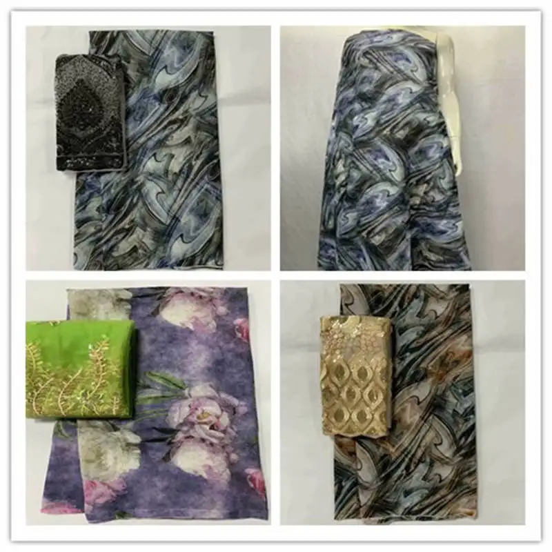 New 7 Yards African lace Fabric 2020 High Quality Cotton Print Lace Fabric For Women's Dress Textile Material.
New 7 Yards African lace Fabric 2020 High Quality Cotton Print Lace Fabric For Women's Dress Textile Material.