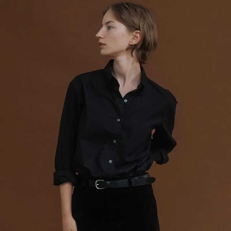 N0thing Wri*en Ladies White Shirt Female 23s Fall New Commuter Loose Lapel Long-sleeved Blouse Korean Style Womens Tops Shirts
N0thing Wri*en Ladies White Shirt Female 23s Fall New Commuter Loose Lapel Long-sleeved Blouse Korean Style Womens Tops Shirts