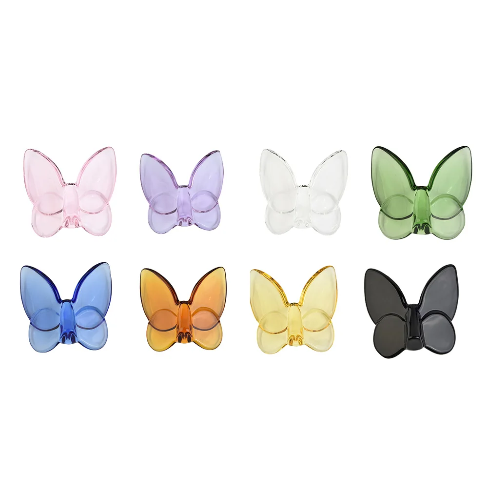 1Pc Crystal Butterfly Ornament Glass Lucky Butterfly Vibrantly Bright Color 6.5*8*3cm For Home Decoration Wedding Party Decor
1Pc Crystal Butterfly Ornament Glass Lucky Butterfly Vibrantly Bright Color 6.5*8*3cm For Home Decoration Wedding Party Decor