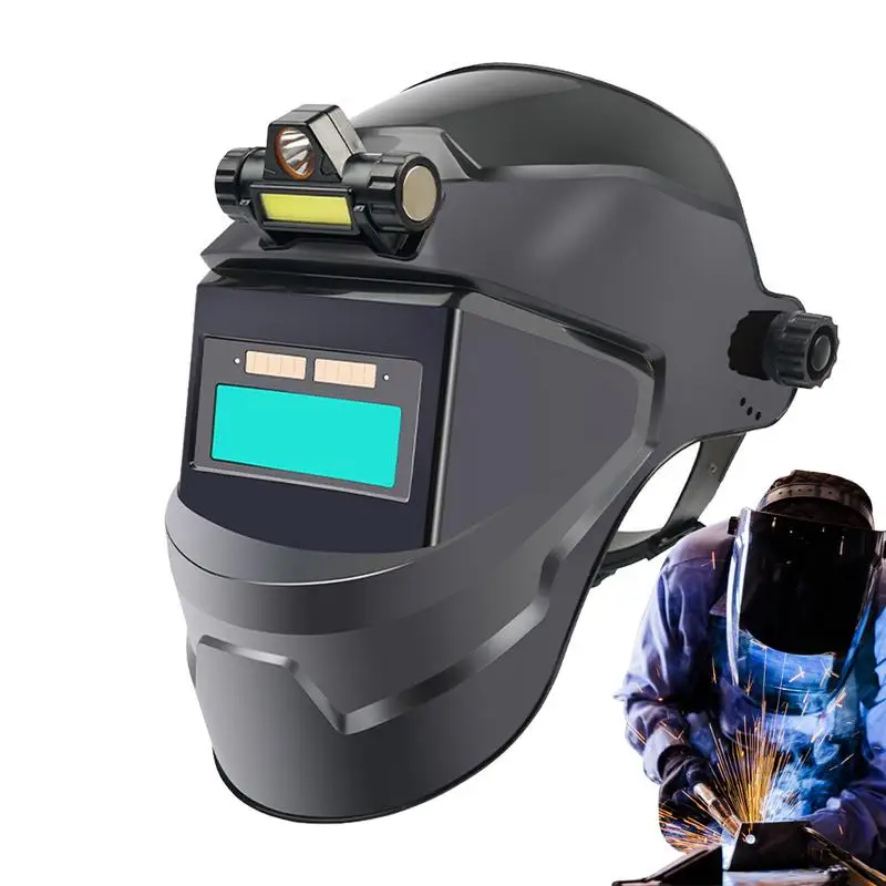 

Auto Darkening Welding Shield Automatic Large Viewing Welding Hood Breathable Welding Equipment For Food Manufacturing Metal