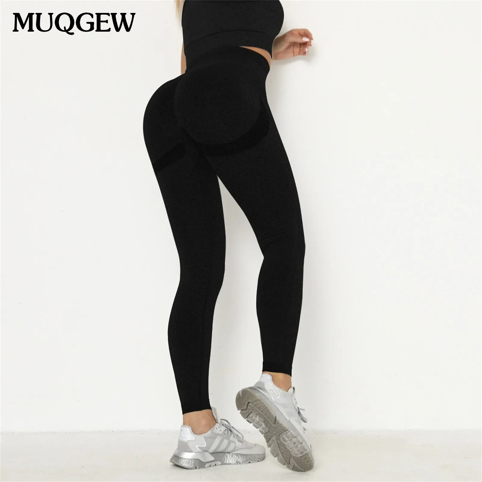 

Seamless Leggings Womens Butt' Lift Curves Workout Tights Yoga Pants Gym Outfits Fitness Clothing Sports Pants Solid Color