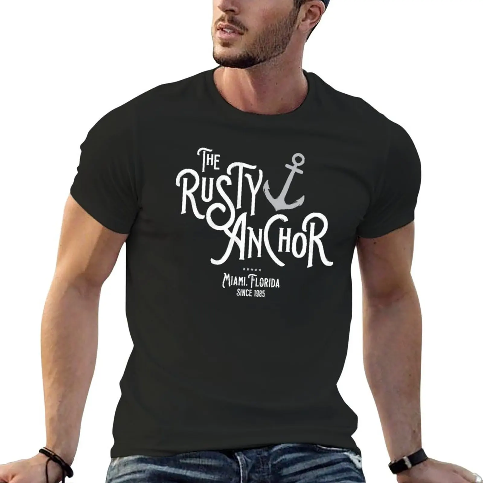 

The Rusty Anchor T-shirt hippie clothes oversized aesthetic clothes animal prinfor boys men t shirt