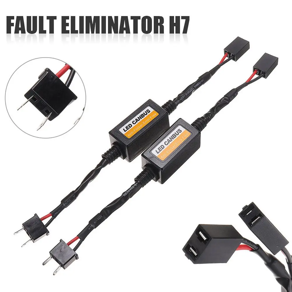 NEW 2PCS H7 Car LED Canbus Load Resistor Controller Canceler LED Error Free DC 9V-16V Decoder Light Car Exterior Accessories
NEW 2PCS H7 Car LED Canbus Load Resistor Controller Canceler LED Error Free DC 9V-16V Decoder Light Car Exterior Accessories