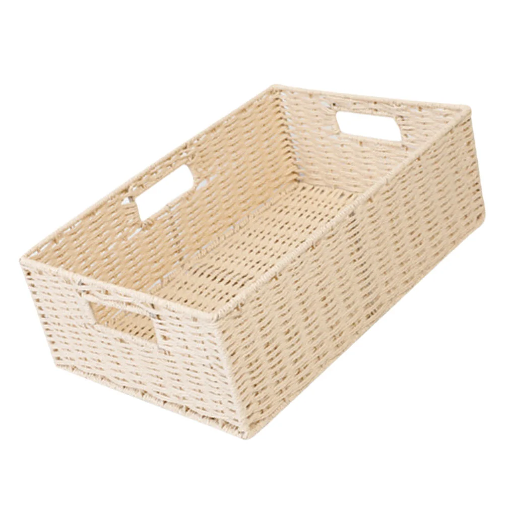 Shopping Basket Rattan Storage Basket Baskets Organizer with Cover Desktop Grass Creative Clothes
Shopping Basket Rattan Storage Basket Baskets Organizer with Cover Desktop Grass Creative Clothes