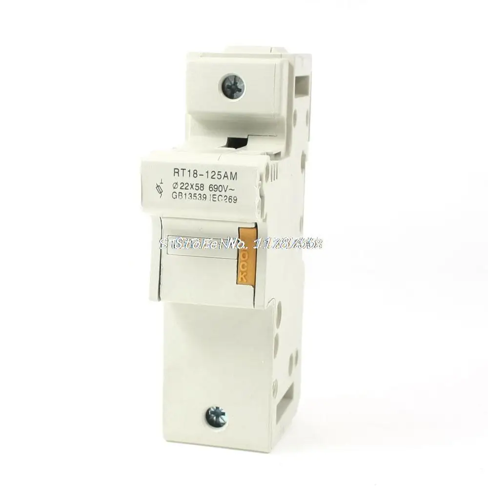 RT18-125AM One Pole 1P 22x58mm Fuse Держатель соединения Base Socket AC 690V 125A
RT18-125AM One Pole 1P 22x58mm Fuse Держатель соединения Base Socket AC 690V 125A
