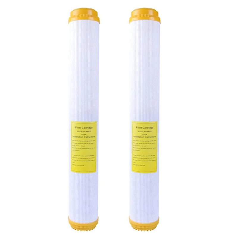 

2PCS 20 Inch Resin Filter Cartridge Softened Pure Water Ion Exchange Removes Descaling/Alkaline Water Purifier System