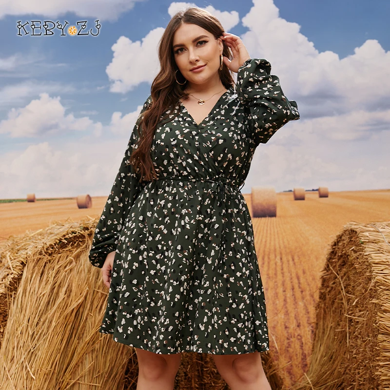 Women's Plus Size Floral Print Dresses Casual Loose Large Size Clothing V Neck Chiffon Female Elegant Midi Dress 2XL 3XL 4XL
Women's Plus Size Floral Print Dresses Casual Loose Large Size Clothing V Neck Chiffon Female Elegant Midi Dress 2XL 3XL 4XL