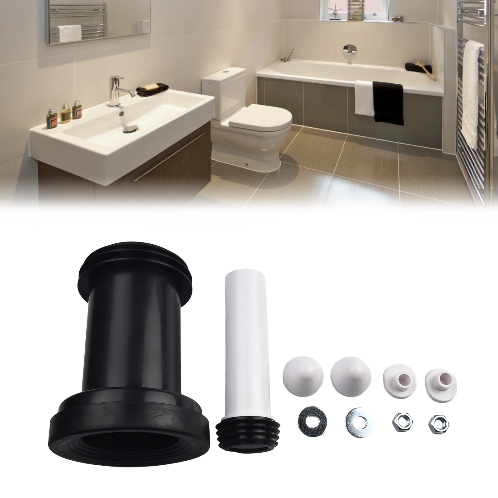 

Connection Pipe Set For Geberit Duofix Cistern Wall Hung Wc Frame Pan Connection Pipe 152.426.46.1 PE PP Chrome Toilet Parts