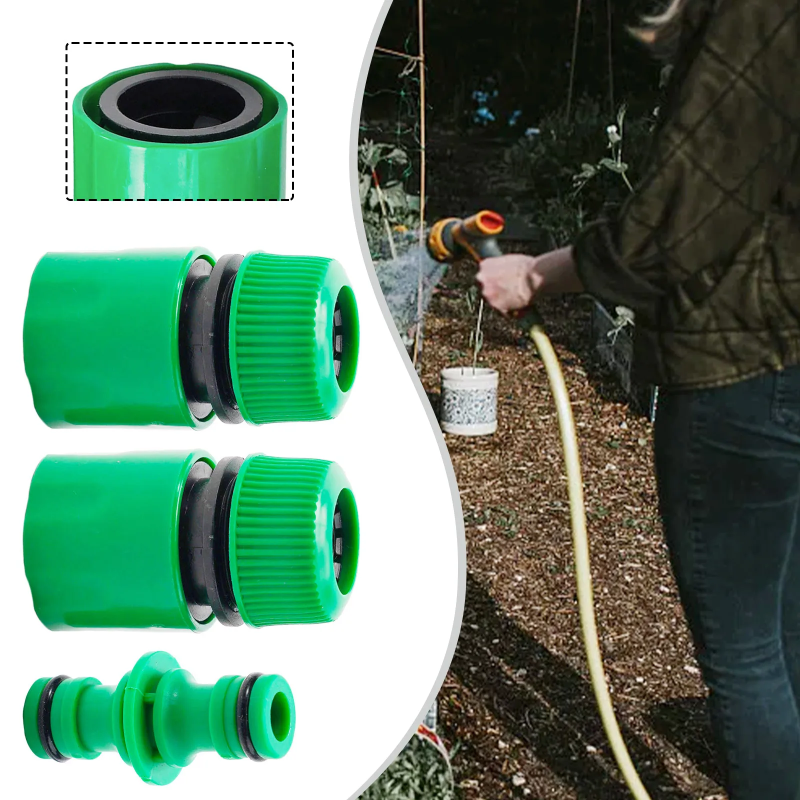 Practical 12 Inch Garden Hose Accessories with 2 Connector Hose Connection Adapter+ 1 Nozzle for Reliable Performance
Practical 12 Inch Garden Hose Accessories with 2 Connector Hose Connection Adapter+ 1 Nozzle for Reliable Performance