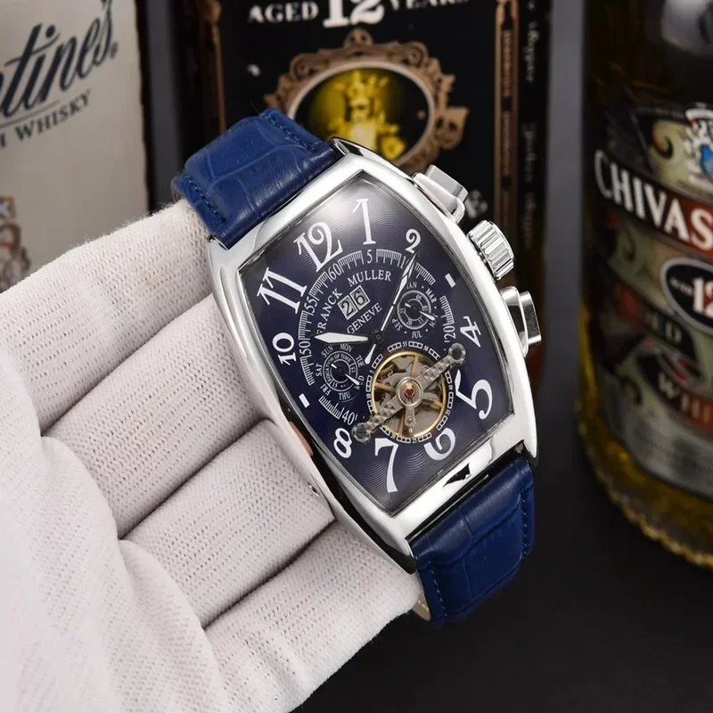 Luxury Automatic Mechanical Watches for Men WristWatch Tourbillon Skeleton Wrist Clock Male Tonneau Man Wristwatch
Luxury Automatic Mechanical Watches for Men WristWatch Tourbillon Skeleton Wrist Clock Male Tonneau Man Wristwatch