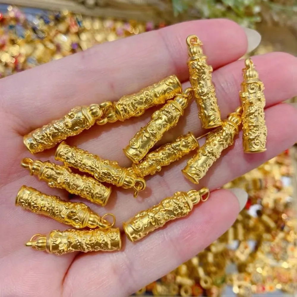 1PCS Real Pure 999 24K Yellow Gold Lucky Gift 3D Carved Dragon Column Pendant 0.52g
1PCS Real Pure 999 24K Yellow Gold Lucky Gift 3D Carved Dragon Column Pendant 0.52g