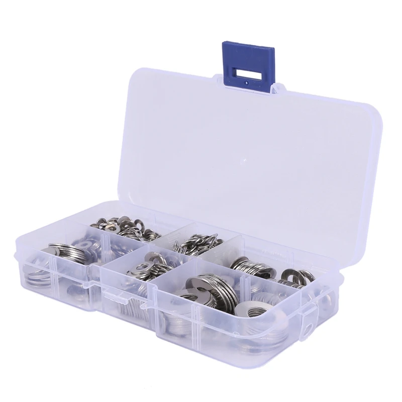 1980 Pcs M3 M4 M5 M6 M8 M10 Washer Spacers Stainless Steel Flat Washer Plain Gasket Spacers Kit Screw Bolt Fastener
1980 Pcs M3 M4 M5 M6 M8 M10 Washer Spacers Stainless Steel Flat Washer Plain Gasket Spacers Kit Screw Bolt Fastener