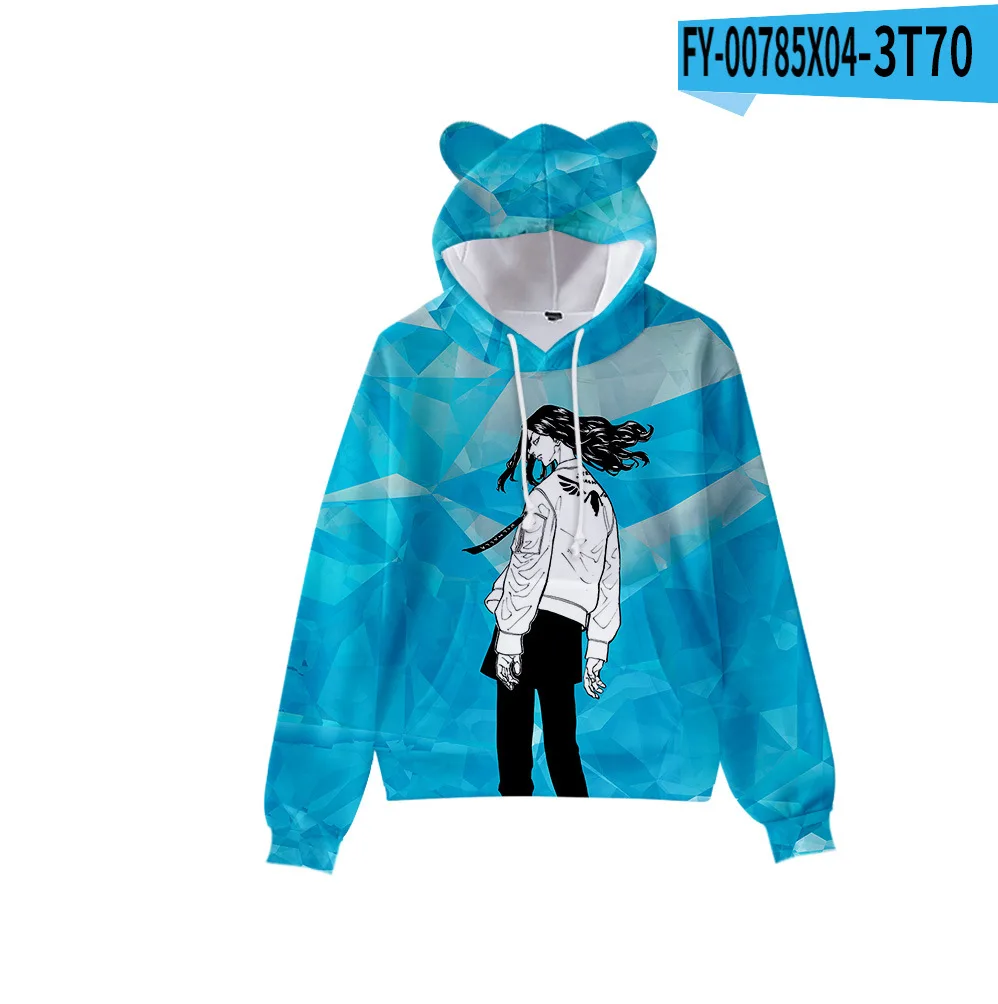 Suitable 3D Comic Tokyo Revengers Hoodie Boys Girls Tops Fashion Autumn Hip Hop Cat Ears Kids Hooded Casual Cartoon Pullovers
Suitable 3D Comic Tokyo Revengers Hoodie Boys Girls Tops Fashion Autumn Hip Hop Cat Ears Kids Hooded Casual Cartoon Pullovers