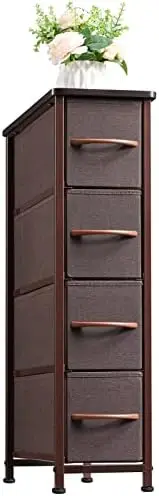 Dresser with 4 Drawers, Slim Storage Chest of Drawers with Removable Fabric Drawers for Closet Small Spaces Bathroom Bedroom Lau
Dresser with 4 Drawers, Slim Storage Chest of Drawers with Removable Fabric Drawers for Closet Small Spaces Bathroom Bedroom Lau