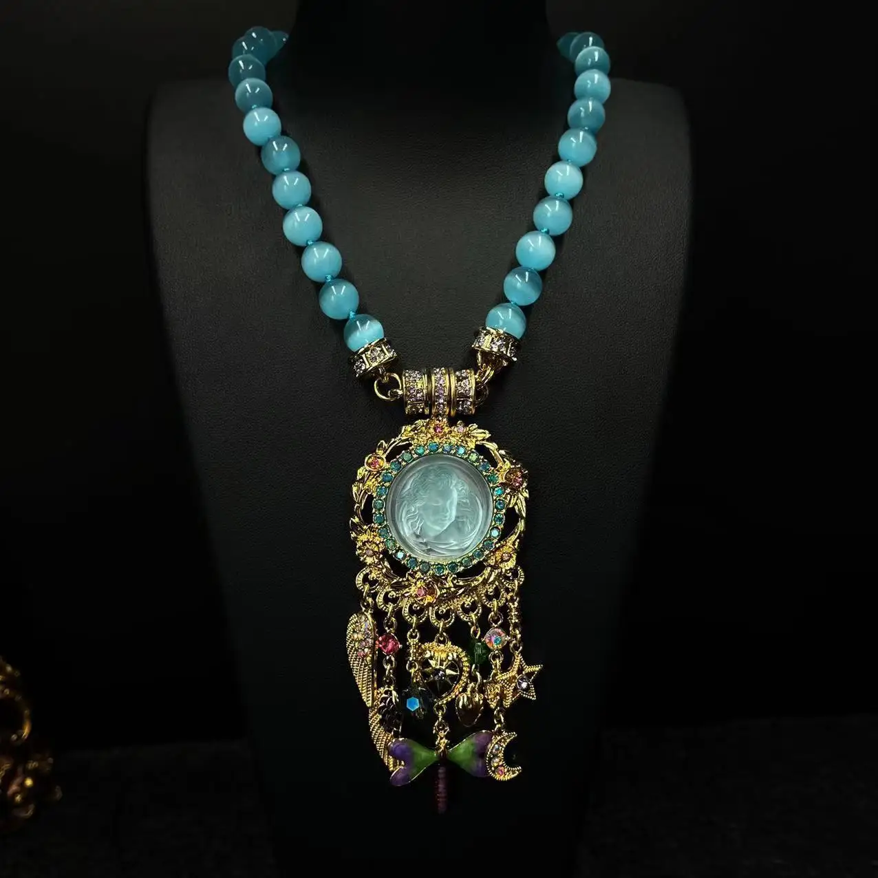 Moonlight Dream Angel Face Necklace KF Retro Wing Heart Star Moon Tassel Necklace 4 Mallzona S4cf838ec4b764121b2ec70ca729feae20 Moonlight Dream Angel Face Necklace KF Retro Wing Heart Star Moon Tassel Necklace Mallzona