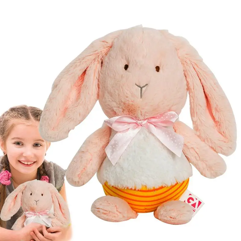 

Мягкий Кролик, плюшевый кролик, кукла, Пасхальный кролик, плюшевая подушка, мягкий плюшевый кролик, длинные уши, 11,8 дюйма, для детей