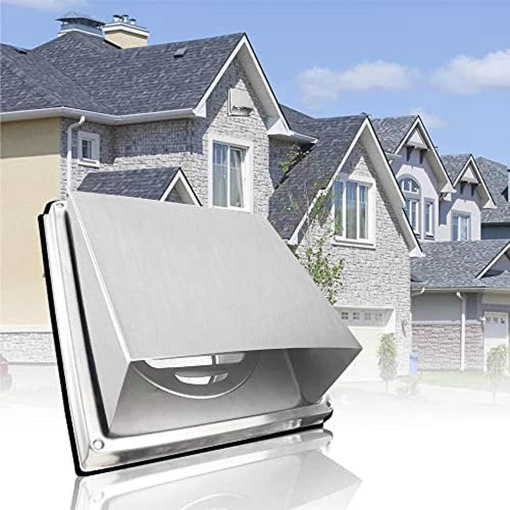 Wall Air Vent Outlet Stainless Steel Extractor Fan Vent Cover Ducting Ventilation Exhaust Grille Cover 100/125/150mm Vents Cap
Wall Air Vent Outlet Stainless Steel Extractor Fan Vent Cover Ducting Ventilation Exhaust Grille Cover 100/125/150mm Vents Cap