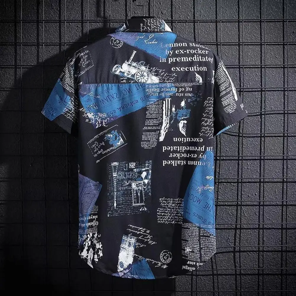 Men Printed Shirt Men Loose Top Tropical Style Men's Shirt with Letter Print Ice Silk Fabric Quick Dry Technology for Vacation
Men Printed Shirt Men Loose Top Tropical Style Men's Shirt with Letter Print Ice Silk Fabric Quick Dry Technology for Vacation