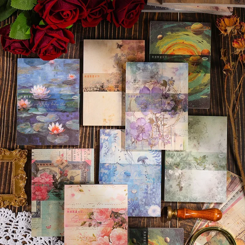 Memo Pad Large Capacity Memo Corner Hong Kong Mist Summer Vintage Tearable Hand Book Material Memo Message Paper 100 page
Memo Pad Large Capacity Memo Corner Hong Kong Mist Summer Vintage Tearable Hand Book Material Memo Message Paper 100 page