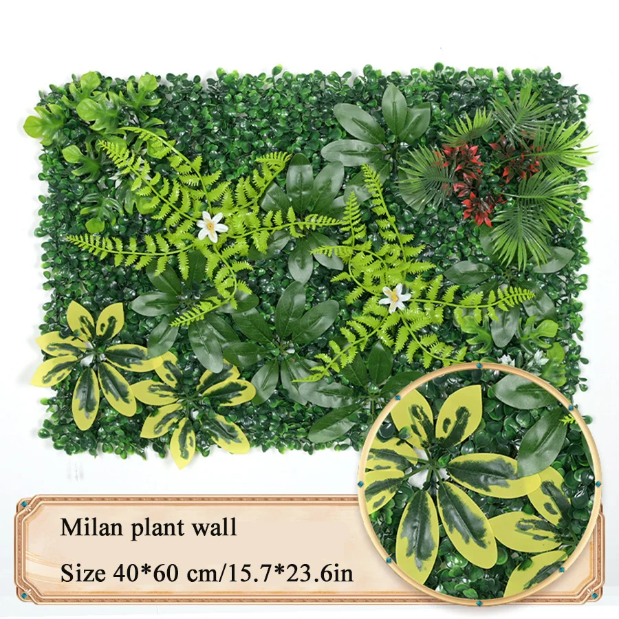 Artificial Plant Wall Panel Plastic Fake Grass Wall Background Artificial Green Grass 60x40 Cm Outdoor Garden Decoration
Artificial Plant Wall Panel Plastic Fake Grass Wall Background Artificial Green Grass 60x40 Cm Outdoor Garden Decoration