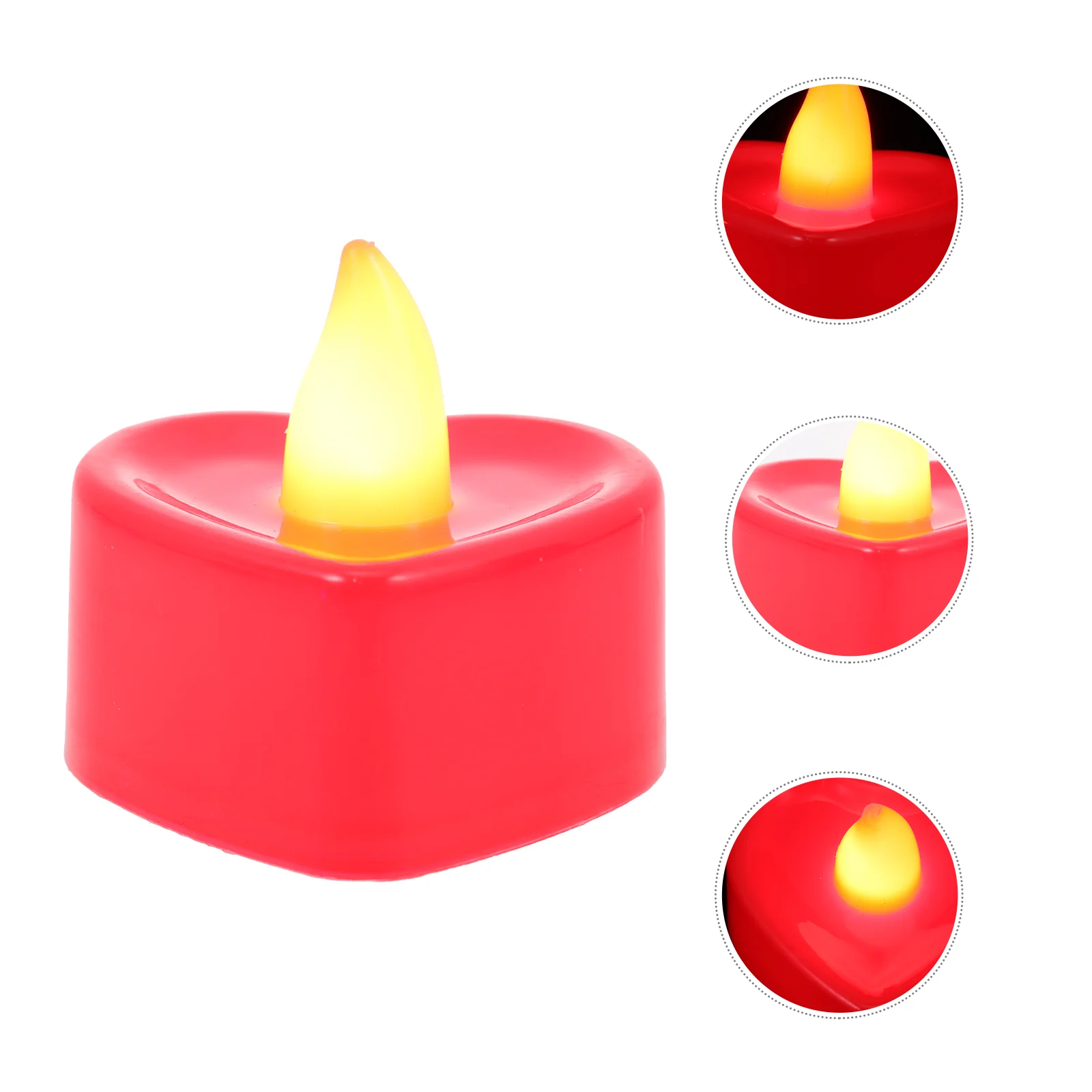 

24 Pcs Wind up Lights Fake Candles Romantic Electric LED Lamp Artificial Desktop Ornament Plastic Adornment