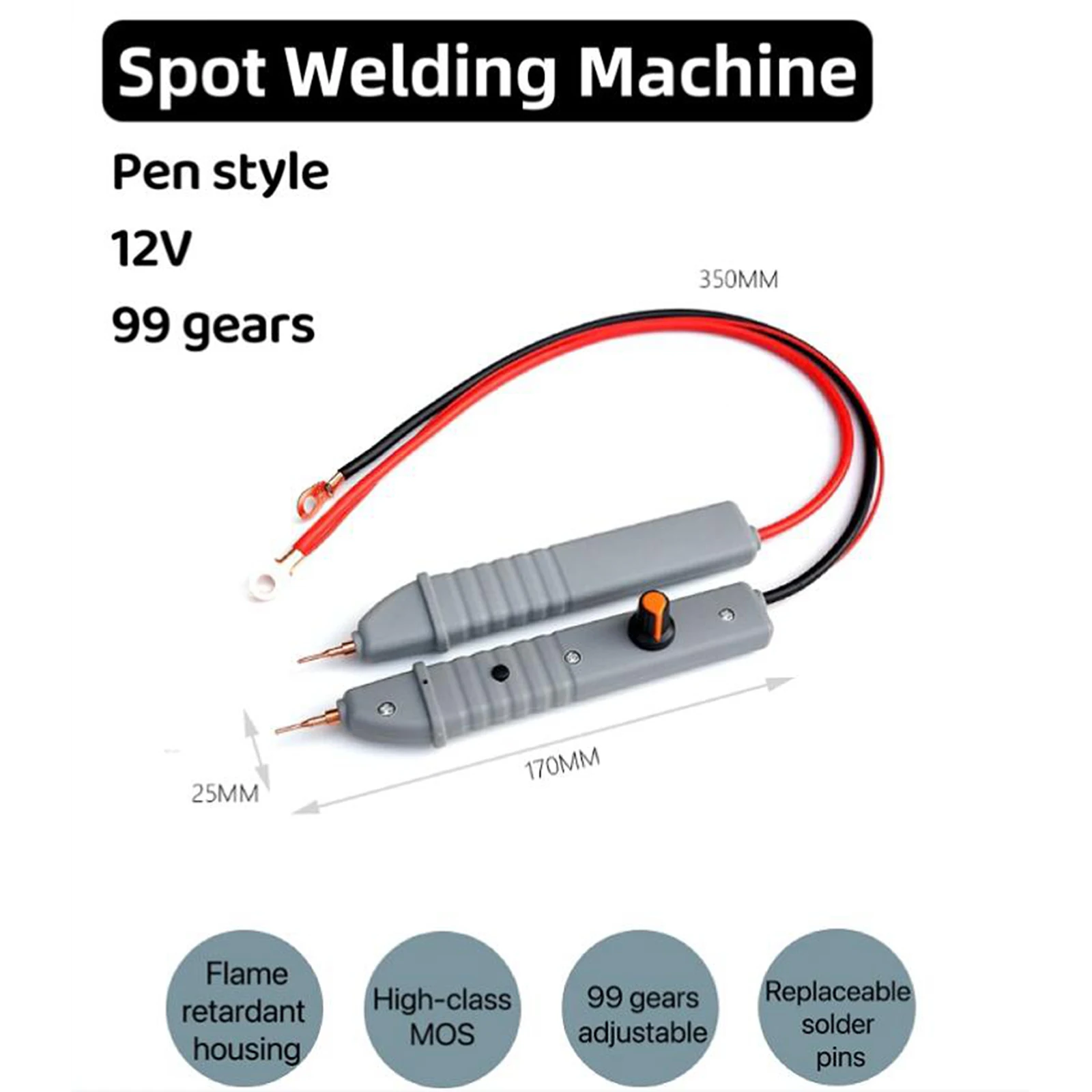 Spot Welding Machine with LED Indicator 6M Nickel Sheet Portable Adjustable Gears Trigger Weld Machine Welding DIY Accessories
Spot Welding Machine with LED Indicator 6M Nickel Sheet Portable Adjustable Gears Trigger Weld Machine Welding DIY Accessories