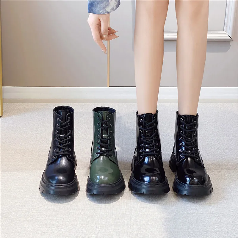 short Boots Female Autumn New Style Leather Fashion Thick-soled Knight Short Boots British Style Retro Korean Motorcycle Boots
short Boots Female Autumn New Style Leather Fashion Thick-soled Knight Short Boots British Style Retro Korean Motorcycle Boots