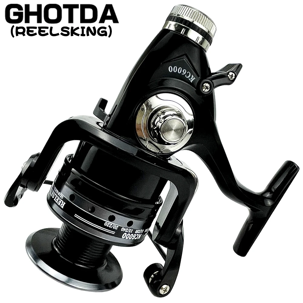 

GHOTDA 3000-6000 Front Rear Double Brake Saltewater Smooth Casting Reels Spinning Wheel Carp Fishing Professional Reel 5.2:1