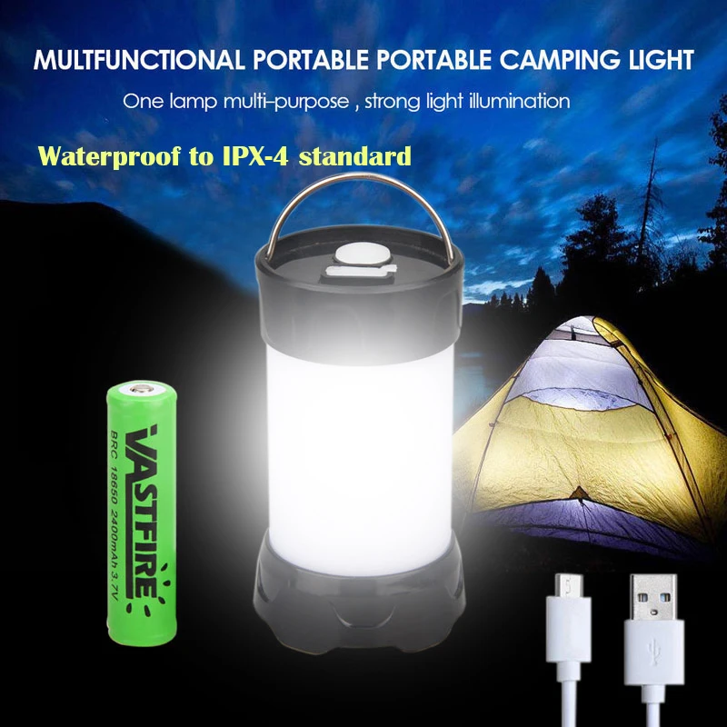 

5 Modes LED Portable Lantern Collapsible Tent Lamp Magnetic Flashlight Waterproof Outdoor Camping Fishing Light Use