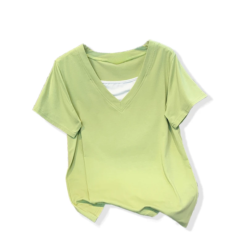 L-4XL Large Size Fake Two Piece T-shirts Women 2023 Summer Loose Short Sleeve Oversize Spliced Tops Cotton Square Collar Tshirt
L-4XL Large Size Fake Two Piece T-shirts Women 2023 Summer Loose Short Sleeve Oversize Spliced Tops Cotton Square Collar Tshirt