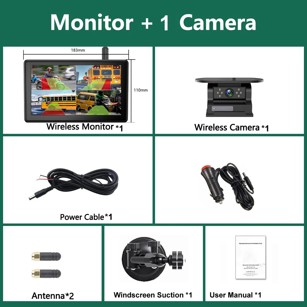 IPoster اللاسلكية 7 بوصة تعمل باللمس شاشة DVR شاشة سبليت 1/2x BSD AI كشف كاميرا احتياطية تعمل بالطاقة الشمسية لا ضرر تثبيت Rv 16 IPoster اللاسلكية 7 بوصة تعمل باللمس شاشة DVR شاشة سبليت 1/2x BSD AI كشف كاميرا احتياطية تعمل بالطاقة الشمسية لا ضرر تثبيت Rv