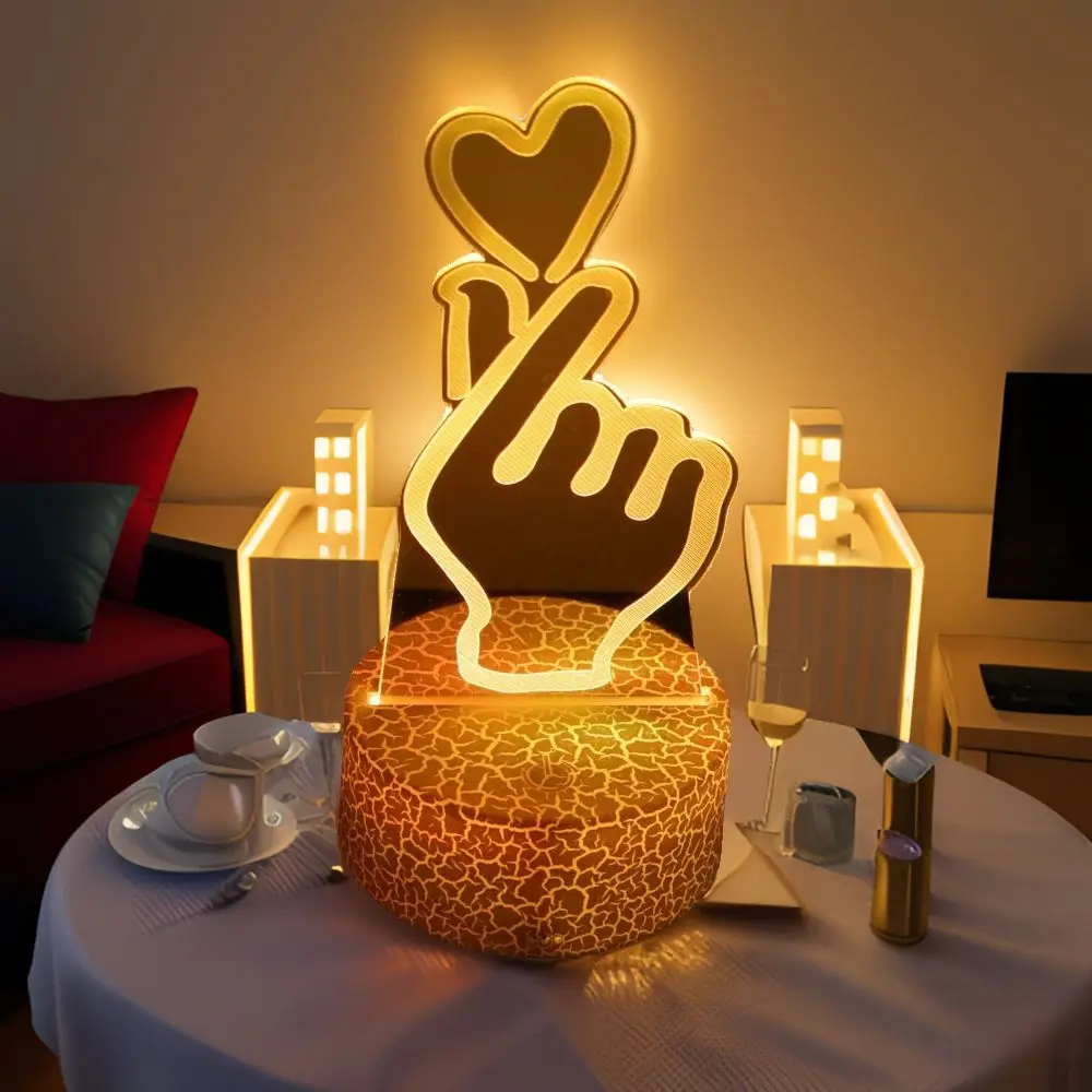 3D Lamp illusion LED Night Light Gift for Creative Girlfriend 16 Colors Changing Bedroom Desk Lamps romantic Night Love Gifts 3D Lamp illusion LED Night Light Gift for Creative Girlfriend 16 Colors Changing Bedroom Desk Lamps romantic Night Love Gifts