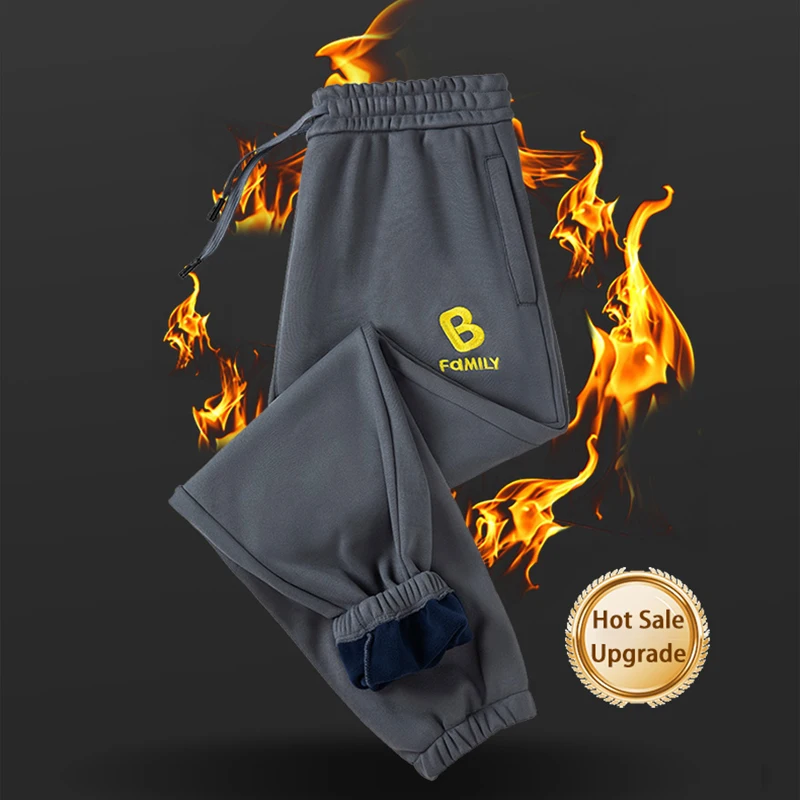 Winter Plush Thickened men's Trousers B-family Embroidered Logo Sanitary Pants Warm And Comfortable Breathable Sweat Pants Male
Winter Plush Thickened men's Trousers B-family Embroidered Logo Sanitary Pants Warm And Comfortable Breathable Sweat Pants Male