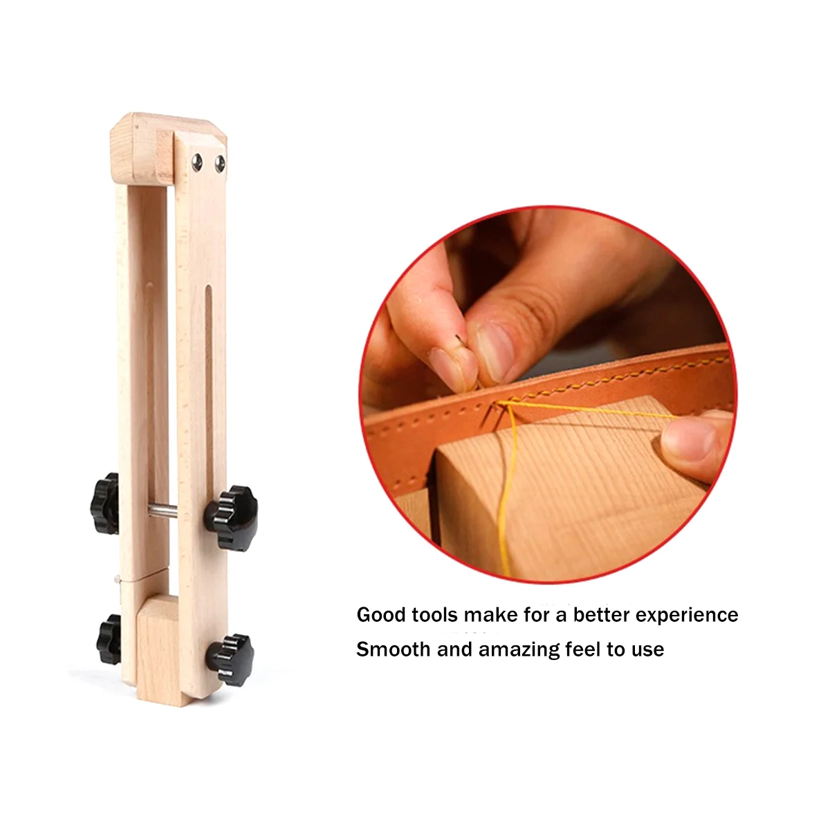 DIY Leather Sewing Tool -Foldable Adjustable Upgraded Leather Tool Sewing Clamp for Holding Leather in Leather Stitching
DIY Leather Sewing Tool -Foldable Adjustable Upgraded Leather Tool Sewing Clamp for Holding Leather in Leather Stitching