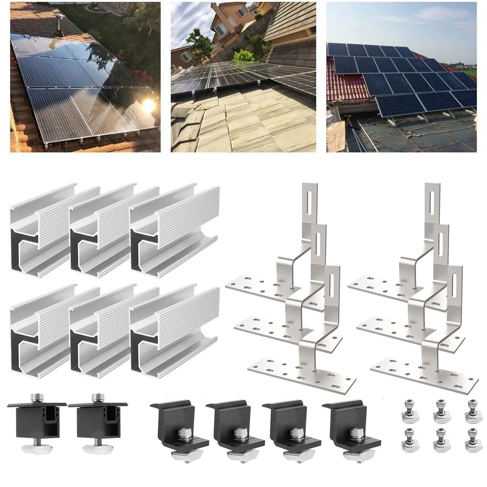 30-50MM PV Solar Panels Brick Roof Mounting Set Bracket Rail Roof Hook Solar Power Parts Accessories Electrical Equipment
30-50MM PV Solar Panels Brick Roof Mounting Set Bracket Rail Roof Hook Solar Power Parts Accessories Electrical Equipment