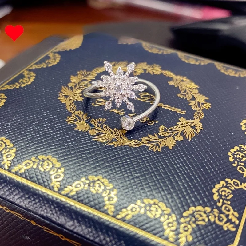 GY Mild Luxury Retro Open Fully-Jeweled Crystal Pure Gold Snowflake 925 Silver Lucky Ring
GY Mild Luxury Retro Open Fully-Jeweled Crystal Pure Gold Snowflake 925 Silver Lucky Ring
