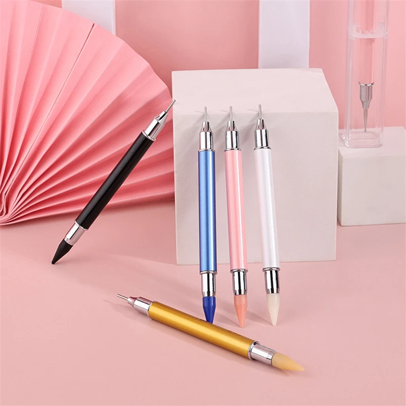 New Dual End Nail Art Dotting Pen with Wax Head and Stainless Dot Stick for Gem Rhinestone Stone Picker Design NAB022
New Dual End Nail Art Dotting Pen with Wax Head and Stainless Dot Stick for Gem Rhinestone Stone Picker Design NAB022