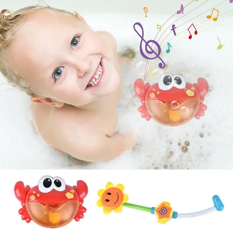 

Crab Bubble Toy Musical and Singing Kids Bath Toy Bathtub Automatic Bubble Maker Baby Swimming Bathroom Toy for Children Kids