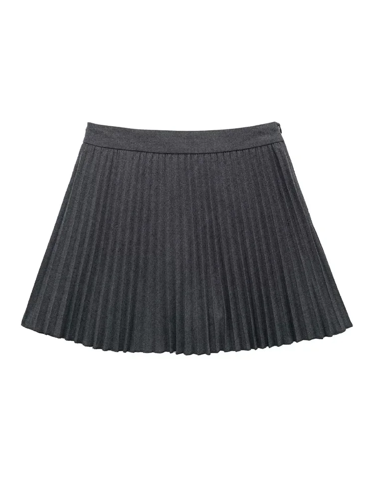 HH TRAF Women's High Waist Pleated Skirt Elegant A-line Mini Skirt Lining Shorts Casual Side Zipper Female Fashion Slim Skirts
HH TRAF Women's High Waist Pleated Skirt Elegant A-line Mini Skirt Lining Shorts Casual Side Zipper Female Fashion Slim Skirts