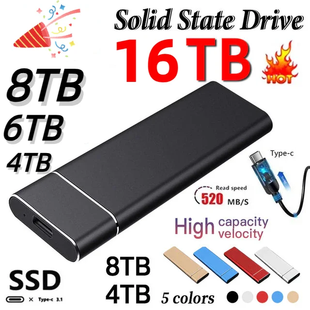 Brand New External hard drive 1TB High Speed SSD 2TB Mobile Hard Drive Original TYPE-C/USB3.1 Solid State Drive For mac/pc/phone
Brand New External hard drive 1TB High Speed SSD 2TB Mobile Hard Drive Original TYPE-C/USB3.1 Solid State Drive For mac/pc/phone