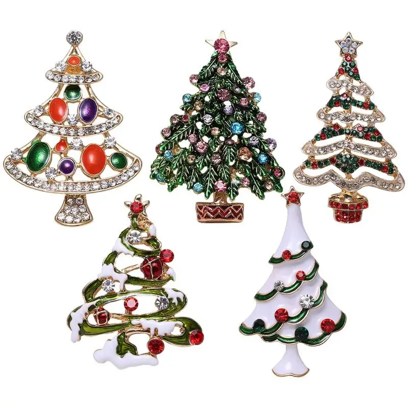 Christmas Tree Brooches For Women Tree Brooch Decor Alloy Enamel Pins For Women Girls Kids Shiny Christmas Exquisite Designs
Christmas Tree Brooches For Women Tree Brooch Decor Alloy Enamel Pins For Women Girls Kids Shiny Christmas Exquisite Designs