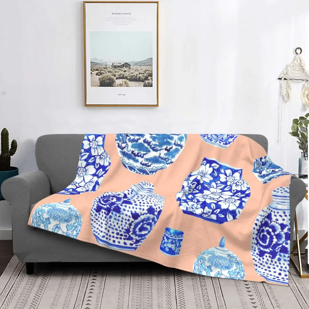 Chinoiserie Ginger Jar Collection In Peach Blanket Soft Flannel Fleece Porcelain Throw Blankets for Travel Bed Couch Bedspreads
Chinoiserie Ginger Jar Collection In Peach Blanket Soft Flannel Fleece Porcelain Throw Blankets for Travel Bed Couch Bedspreads