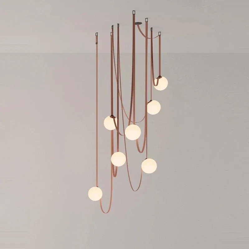 Italy Designer Belt Pendant Lamp Loft Living Dining Room Exhibition Hall Line Glass Ball Hanging Light Decor DIY LED Lighting
Italy Designer Belt Pendant Lamp Loft Living Dining Room Exhibition Hall Line Glass Ball Hanging Light Decor DIY LED Lighting
