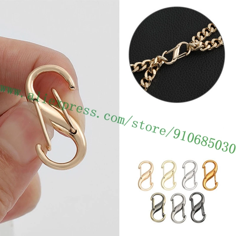 2 Pieces Clip For Adjusting Metal Chains Bag Strap Length Lady Handbag Shoulder Purse Carry Belt Adjustment Useful Gadget 
2 Pieces Clip For Adjusting Metal Chains Bag Strap Length Lady Handbag Shoulder Purse Carry Belt Adjustment Useful Gadget