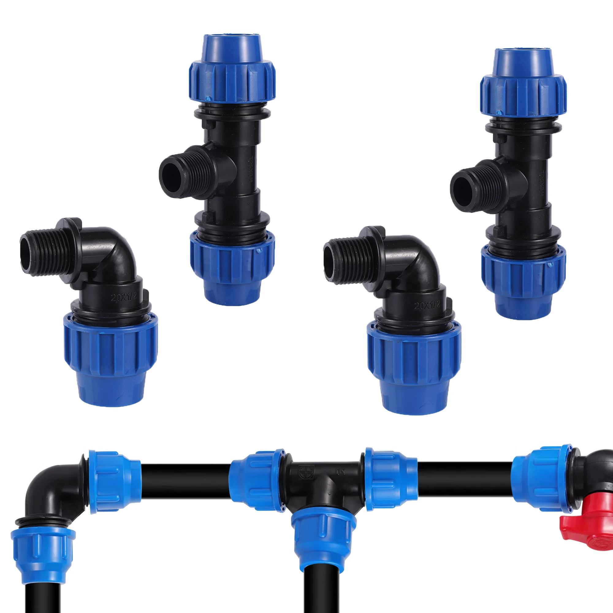20/25/32mm Plastic Quick Elbow Accessories Tee Joint Plastic PE Pipe Elbow Garden Agriculture Irrigation Accessories
20/25/32mm Plastic Quick Elbow Accessories Tee Joint Plastic PE Pipe Elbow Garden Agriculture Irrigation Accessories